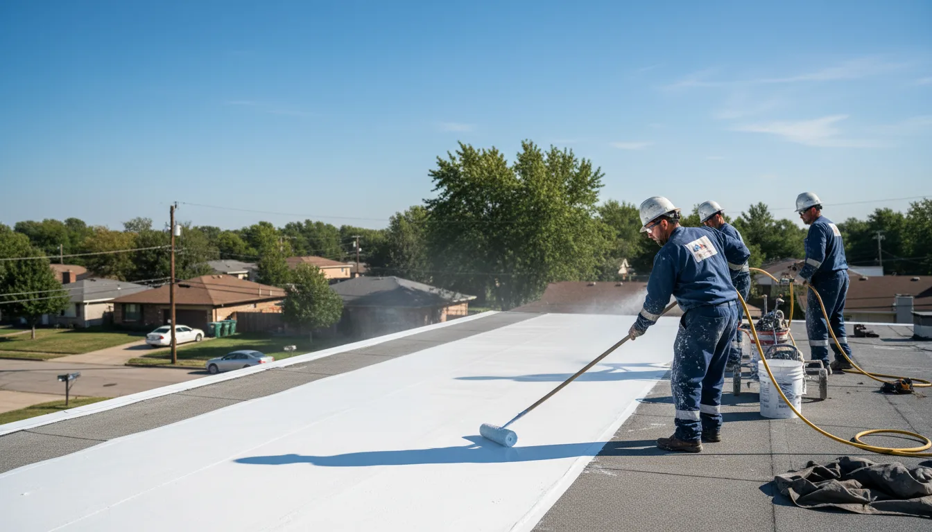Commercial roof coating in Taunton, MA near me